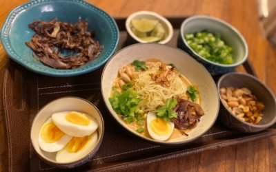 Burmese dish ” Khow Suey ” or Khao Suey